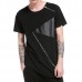 Summer Mens Hip-Hop Hit Color Zipper T-shirt O-neck Short Sleeve Casual Cotton Tops Tees Summer Mens Hip-Hop Hit Color Zipper T-shirt O-neck Short Sleeve Casual Cotton Tops Tees