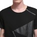 Summer Mens Hip-Hop Hit Color Zipper T-shirt O-neck Short Sleeve Casual Cotton Tops Tees Summer Mens Hip-Hop Hit Color Zipper T-shirt O-neck Short Sleeve Casual Cotton Tops Tees
