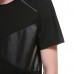 Summer Mens Hip-Hop Hit Color Zipper T-shirt O-neck Short Sleeve Casual Cotton Tops Tees Summer Mens Hip-Hop Hit Color Zipper T-shirt O-neck Short Sleeve Casual Cotton Tops Tees