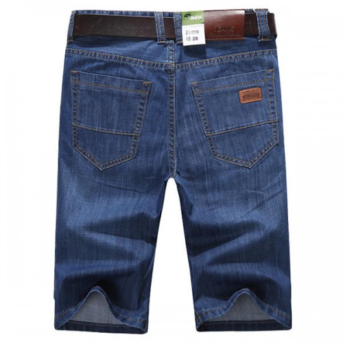 Mens Thin Summer Fashion Mid Rise Denim Shorts Knee Length Casual Jeans Mens Thin Summer Fashion Mid Rise Denim Shorts Knee Length Casual Jeans