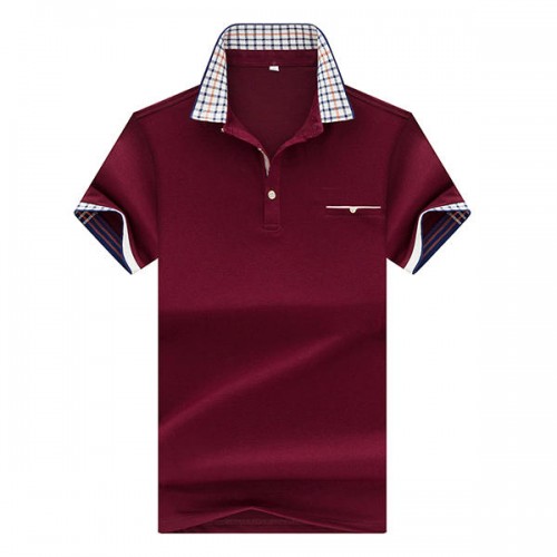 Summer Stylish Mens Solid Color Lapel Business T-shirt Soft Cotton Short Sleeve Casual Tops Tees Summer Stylish Mens Solid Color Lapel Business T-shirt Soft Cotton Short Sleeve Casual Tops Tees