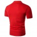 Fashion Men's Geometric Stitching Color T-shirt Casual Lapel Short Sleeved Tops Tees Fashion Men's Geometric Stitching Color T-shirt Casual Lapel Short Sleeved Tops Tees