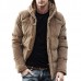 Corduroy Hooded Thick Warm Solid Color Padded Jacket Outwear Parka for Men Corduroy Hooded Thick Warm Solid Color Padded Jacket Outwear Parka for Men