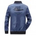 Mens Plus Size S-3XL Embroidery Armband Epaulet Decoration Pilot Flight Jacket Denim Coat Mens Plus Size S-3XL Embroidery Armband Epaulet Decoration Pilot Flight Jacket Denim Coat