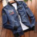 Mens Plus Size S-3XL Embroidery Armband Epaulet Decoration Pilot Flight Jacket Denim Coat Mens Plus Size S-3XL Embroidery Armband Epaulet Decoration Pilot Flight Jacket Denim Coat