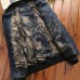 Mens Plus Size S-3XL Embroidery Armband Epaulet Decoration Pilot Flight Jacket Denim Coat Mens Plus Size S-3XL Embroidery Armband Epaulet Decoration Pilot Flight Jacket Denim Coat
