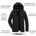 Mens Fleece Thick Warm Big Size Hooded Detachable Outdoor Jacket Winter Coat Mens Fleece Thick Warm Big Size Hooded Detachable Outdoor Jacket Winter Coat