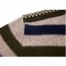 Warm Thick Mink Velvet Striped Pullover Sweaters Fashion Jacquard Semi-high Collar Zipper Pullovers Warm Thick Mink Velvet Striped Pullover Sweaters Fashion Jacquard Semi-high Collar Zipper Pullovers