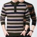 Warm Thick Mink Velvet Striped Pullover Sweaters Fashion Jacquard Semi-high Collar Zipper Pullovers Warm Thick Mink Velvet Striped Pullover Sweaters Fashion Jacquard Semi-high Collar Zipper Pullovers