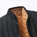 Mens Winter Black Fleece Thick Warm Solid Color Stand Collar Jacket Mens Winter Black Fleece Thick Warm Solid Color Stand Collar Jacket