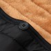Mens Winter Black Fleece Thick Warm Solid Color Stand Collar Jacket Mens Winter Black Fleece Thick Warm Solid Color Stand Collar Jacket
