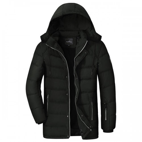 Winter Thick Warm Multi Pockets Zipper Up Padded Jacket Outerwear Parkas for Men Winter Thick Warm Multi Pockets Zipper Up Padded Jacket Outerwear Parkas for Men