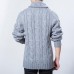 Fall Winter Mens Casual Sweater Coat Knitted Cardigan Large Lapel Long sleeves Tide Sweater Fall Winter Mens Casual Sweater Coat Knitted Cardigan Large Lapel Long sleeves Tide Sweater