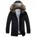Winter Warm Down Jacket Furry Collar Detachable Hood Zipper Button Multi Pockets Men Parkas Winter Warm Down Jacket Furry Collar Detachable Hood Zipper Button Multi Pockets Men Parkas
