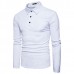 Autumn Winter Mens New Fashion Splicing Slim Casual Lapel Long-sleeved Golf Shirt Autumn Winter Mens New Fashion Splicing Slim Casual Lapel Long-sleeved Golf Shirt