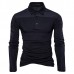 Autumn Winter Mens New Fashion Splicing Slim Casual Lapel Long-sleeved Golf Shirt Autumn Winter Mens New Fashion Splicing Slim Casual Lapel Long-sleeved Golf Shirt