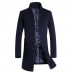 Mens Wool Mid-long Business Casual Trench Coat Autumn Winter Slim Fit Jacket Mens Wool Mid-long Business Casual Trench Coat Autumn Winter Slim Fit Jacket
