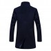 Mens Wool Mid-long Business Casual Trench Coat Autumn Winter Slim Fit Jacket Mens Wool Mid-long Business Casual Trench Coat Autumn Winter Slim Fit Jacket