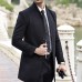 Mens Wool Mid-long Business Casual Trench Coat Autumn Winter Slim Fit Jacket Mens Wool Mid-long Business Casual Trench Coat Autumn Winter Slim Fit Jacket