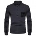 Men's Casual Spliceing Stripe Sweater Pullover Fashion Long Sleeve Button Collar Tops Tees Men's Casual Spliceing Stripe Sweater Pullover Fashion Long Sleeve Button Collar Tops Tees