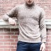 Winter Warm Thick Sweater Pullovers Men's Fashion Solid Color High Neck Slim Fit Knitted Pullover Winter Warm Thick Sweater Pullovers Men's Fashion Solid Color High Neck Slim Fit Knitted Pullover