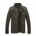Mens Plus Size S-4XL Stand Collar Cotton Casual Military Jacket Mens Plus Size S-4XL Stand Collar Cotton Casual Military Jacket