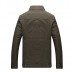 Mens Plus Size S-4XL Stand Collar Cotton Casual Military Jacket Mens Plus Size S-4XL Stand Collar Cotton Casual Military Jacket