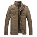 Mens Plus Size S-4XL Stand Collar Cotton Casual Military Jacket Mens Plus Size S-4XL Stand Collar Cotton Casual Military Jacket