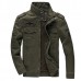 Mens Epaulet Military Cotton Multi-pocket Stand Collar Big Size Jacket Mens Epaulet Military Cotton Multi-pocket Stand Collar Big Size Jacket