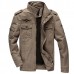 Mens Epaulet Military Cotton Multi-pocket Stand Collar Big Size Jacket Mens Epaulet Military Cotton Multi-pocket Stand Collar Big Size Jacket