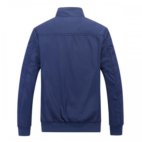 Casual Business Plus Size XS-5XL Pure Color Zipper Spring Autumn Jacket for Men Casual Business Plus Size XS-5XL Pure Color Zipper Spring Autumn Jacket for Men