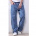 Plus Size 30-48 Loose Straight Leg Basic Long Jeans for Men Plus Size 30-48 Loose Straight Leg Basic Long Jeans for Men