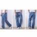 Plus Size 30-48 Loose Straight Leg Basic Long Jeans for Men Plus Size 30-48 Loose Straight Leg Basic Long Jeans for Men