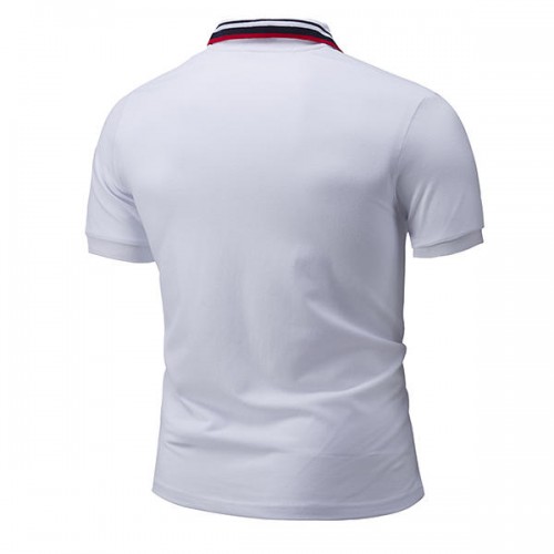Classic Thread Color Short-sleeved Golf Shirt Men's Fashion Slim Fit Tops Tees Classic Thread Color Short-sleeved Golf Shirt Men's Fashion Slim Fit Tops Tees