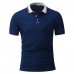 Classic Thread Color Short-sleeved Golf Shirt Men's Fashion Slim Fit Tops Tees Classic Thread Color Short-sleeved Golf Shirt Men's Fashion Slim Fit Tops Tees