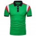 Men's Short Sleeve Lapel Golf Shirt Summer Matching Color Casual Tops Tees Men's Short Sleeve Lapel Golf Shirt Summer Matching Color Casual Tops Tees