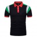 Men's Short Sleeve Lapel Golf Shirt Summer Matching Color Casual Tops Tees Men's Short Sleeve Lapel Golf Shirt Summer Matching Color Casual Tops Tees