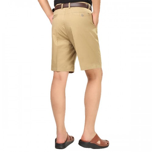 Summer Men's Casual Cotton Shorts Solid Color Thin Middle-aged Shorts Pants Summer Men's Casual Cotton Shorts Solid Color Thin Middle-aged Shorts Pants