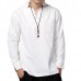 Chinese Style Mens Loose Cotton Linen Long Sleeve Tops Stand Collar T-Shirts Chinese Style Mens Loose Cotton Linen Long Sleeve Tops Stand Collar T-Shirts