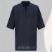 Men Chinese Style Cotton Linen Short Sleeve T-Shirts Stand Collar Loose Vintage Tee Tops Men Chinese Style Cotton Linen Short Sleeve T-Shirts Stand Collar Loose Vintage Tee Tops