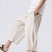 Stylish Mens Cotton Linen Baggy Loose Calf Length Pants Antibacterial Casual Shorts Stylish Mens Cotton Linen Baggy Loose Calf Length Pants Antibacterial Casual Shorts
