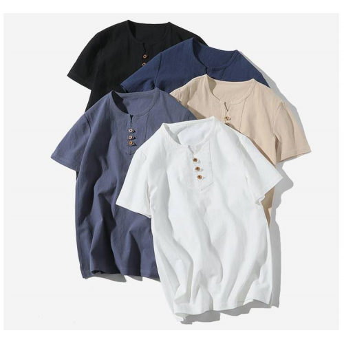 Men's Two-piece Suits Short-sleeved T-Shirts Shorts Chinese Style Casual Slim Cotton Linen Tops Shorts Men's Two-piece Suits Short-sleeved T-Shirts Shorts Chinese Style Casual Slim Cotton Linen Tops Shorts