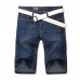 Summer Straight Leg Knee Length Short Jeans for Men Summer Straight Leg Knee Length Short Jeans for Men