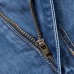 Summer Straight Leg Knee Length Short Jeans for Men Summer Straight Leg Knee Length Short Jeans for Men