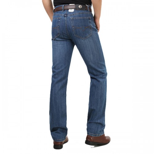 Summer Thin Straight Leg Elastic Long Denim Pants Jeans for Men Summer Thin Straight Leg Elastic Long Denim Pants Jeans for Men