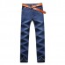 Mens Spring Summer High Rise Loose Business Cotton Blue Jeans Mens Spring Summer High Rise Loose Business Cotton Blue Jeans