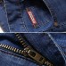 Mens Spring Summer High Rise Loose Business Cotton Blue Jeans Mens Spring Summer High Rise Loose Business Cotton Blue Jeans