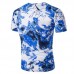 Mens Personalized Printing Cotton Linen Short Sleeve T-Shirts Frog Button Antibacterial Tee Tops Mens Personalized Printing Cotton Linen Short Sleeve T-Shirts Frog Button Antibacterial Tee Tops