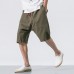 Men's Casual Loose Cotton Linen Knee Length Shorts Breathable Drawshring Baggy Shorts Men's Casual Loose Cotton Linen Knee Length Shorts Breathable Drawshring Baggy Shorts