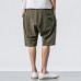 Men's Casual Loose Cotton Linen Knee Length Shorts Breathable Drawshring Baggy Shorts Men's Casual Loose Cotton Linen Knee Length Shorts Breathable Drawshring Baggy Shorts